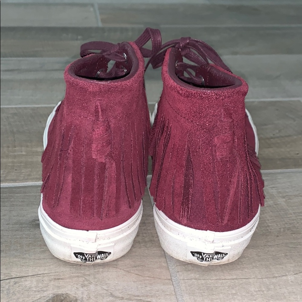 SOLD - Madewell x Vans Suede Port Royale Sk8 Fringe Shoes - Picture 5 of 6